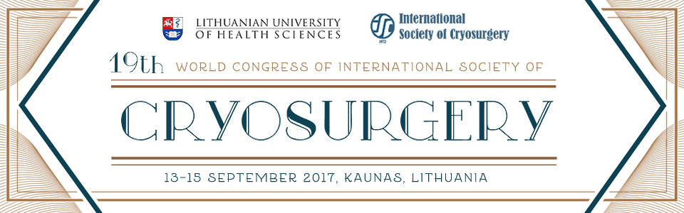 19th World Congress of International Society of Cryosurgery